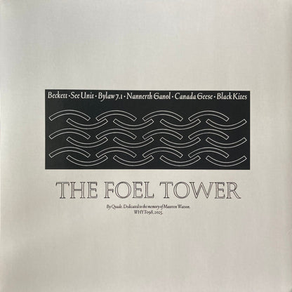 Quade – The Foel Tower (LP, AD 93, 2025) Back Cover