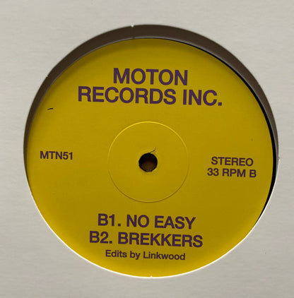 Linkwood – Linkwood Edits (12", Moton Records Inc., 2025) Back Cover
