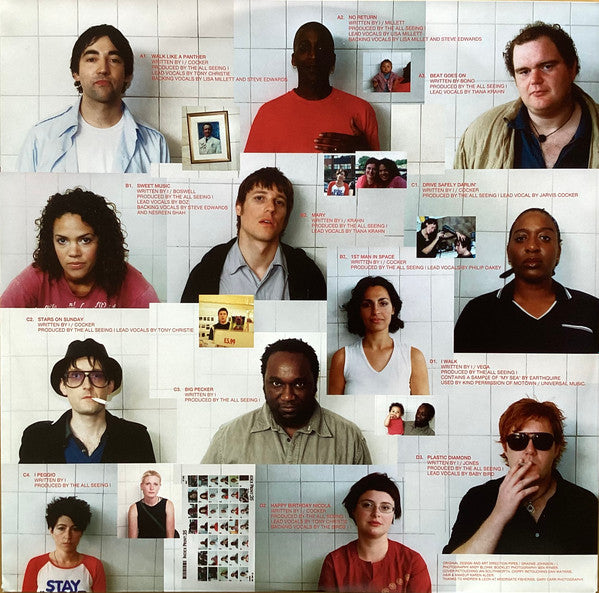 The All Seeing I – Pickled Eggs & Sherbet (LP+LP, Red+Yellow, London Records, 2025) Back Cover