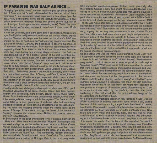 Don Carlos : Echoes Of Italy (Early 90s House Vibes) Vol. 1 & 2 Artists In Wonderland & The Birds Of Paradise   (2xCD, Comp)
