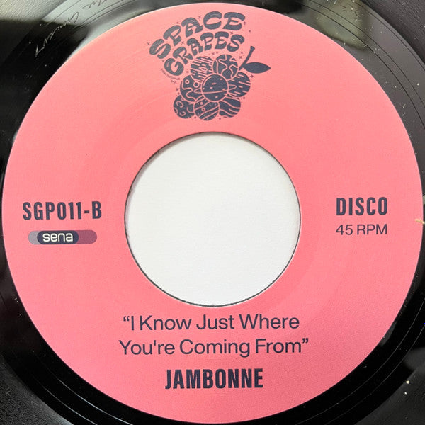 Jambonne – Jambonne, Jam On / I Know Just Where You're Coming From (7", Space Grapes, 2025) Back Cover