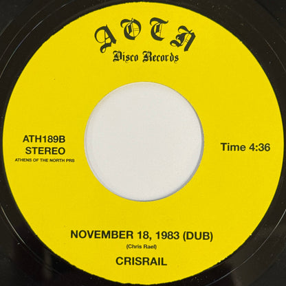 Crisrail – November 18, 1983 (7", Athens Of The North, 2025) Image 4