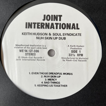 Keith Hudson & Soul Syndicate* : Nuh Skin Up Dub (LP, Album, RE)
