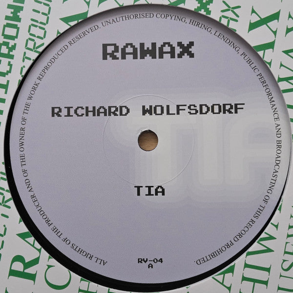 Richard Wolfsdorf : Tia (12", RE, RM)