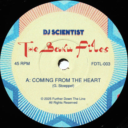DJ Scientist – The Baku Files (7", Further Down The Line, 2025) Image 3