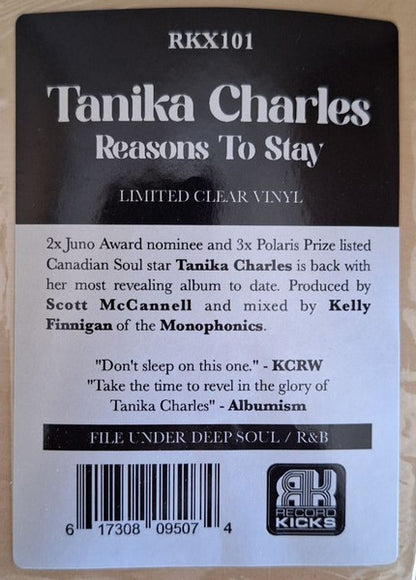Tanika Charles – Reasons To Stay (LP, Clear, Record Kicks, 2025) Image 5