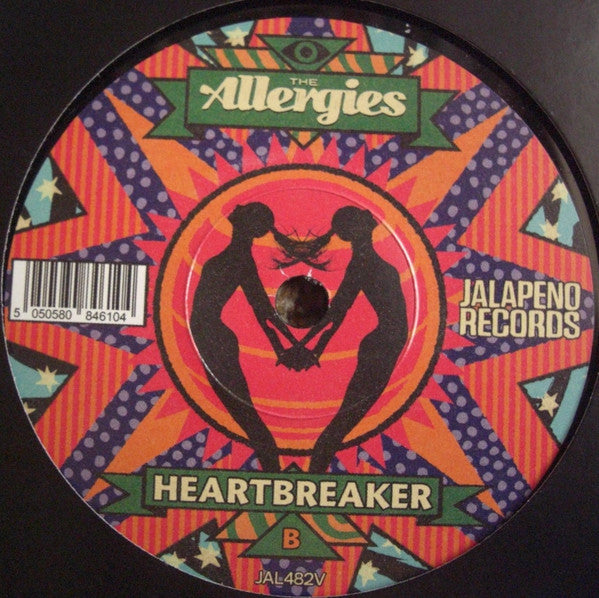 The Allergies – Bye Bye Baby / Heartbreaker (7", Jalapeno Records, 2025) Back Cover