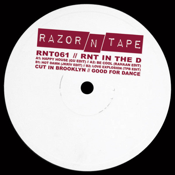 Various – RNT In The D (12", Razor-N-Tape, 2025) Front Cover