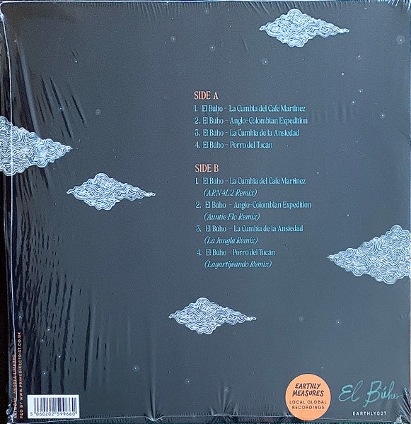 El Búho – Cumbias Imaquinarias (LP, Earthly Measures, 2025) Back Cover
