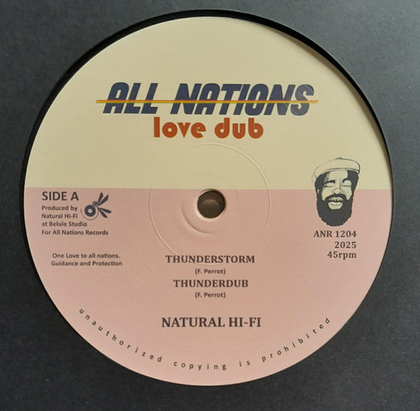 Natural Hi-Fi – Thunderstorm (12", All Nations Records, 2025) Front Cover