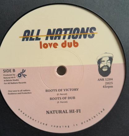 Natural Hi-Fi – Thunderstorm (12", All Nations Records, 2025) Back Cover