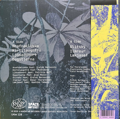 Pan Thorarensen – Ljóstillífun (LP, Obi, Green Translucent, U Know Me Records, 2025) Back Cover