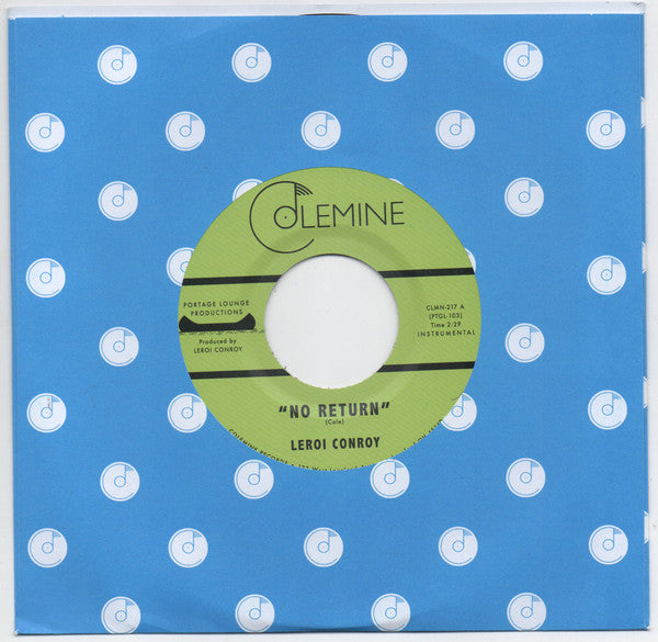 Leroi Conroy – No Return / Path Of Man (7", Colemine Records, 2025) Front Cover