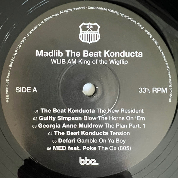 Madlib Beat Konducta – WLIB AM King of the Wigflip (2xLP, BBE Music, 2025) Image 5