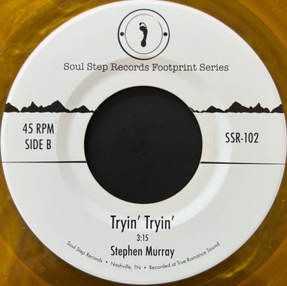 Stephen Murray – Takes One (7", Soul Step Records, 2025) Back Cover