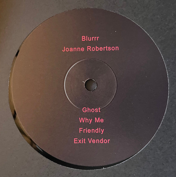 Joanne Robertson – Blurrr (LP, AD 93, 2025) Back Cover