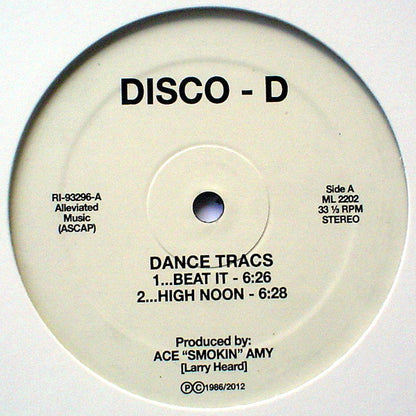 Disco-D : Dance Tracs (12", RE, RM)