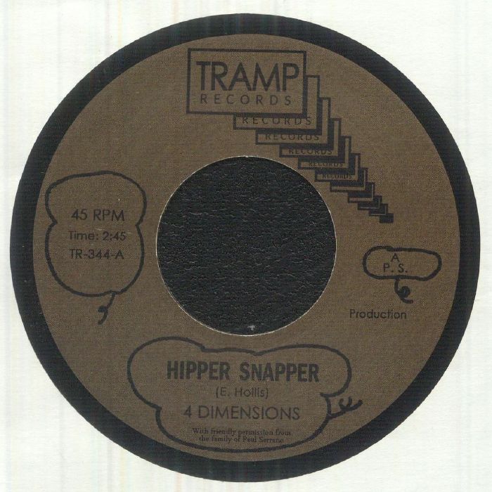 4 Dimensions – Hipper Snapper / 10 O'Clock Soul Meeting (7", Tramp Records, 2026) Front Cover