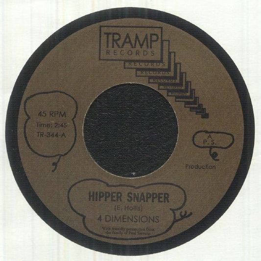 4 Dimensions – Hipper Snapper / 10 O'Clock Soul Meeting (7", Tramp Records, 2026) Front Cover