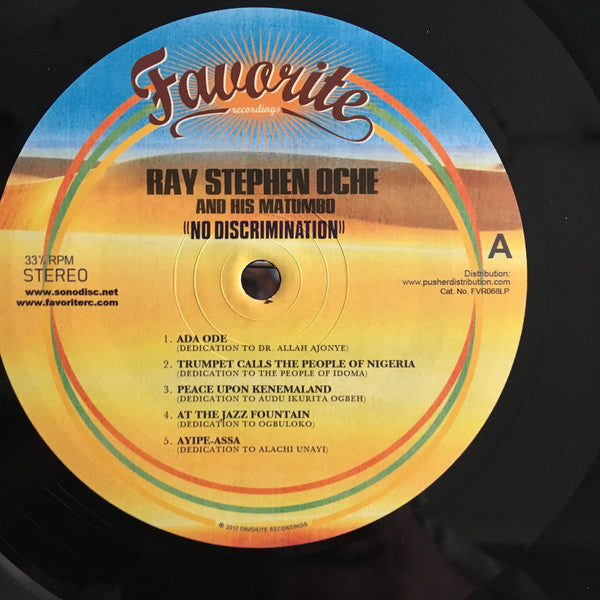 Ray Stephen Oche And His Matumbo : No Discrimination (LP, Album, RE)