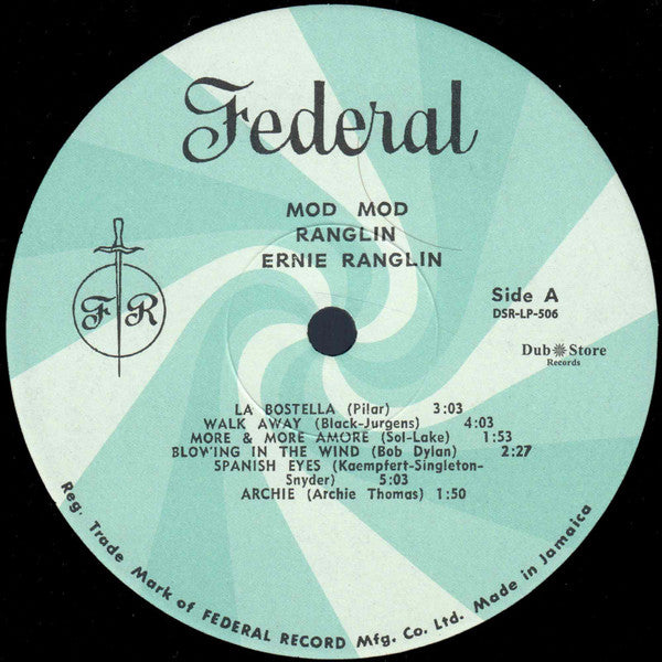 Ernie Ranglin – A Mod A Mod Ranglin (LP, Dub Store Records, 2012) Image 3