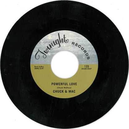 Chuck & Mac : Powerful Love / The Bear (7", Single, Mono, RE)