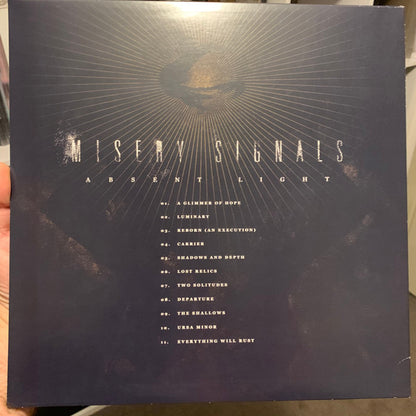 Misery Signals – Absent Light (LP, Gold, Not On Label, 2013) Back Cover