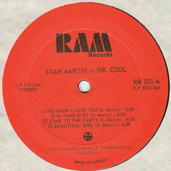 Stan Martin (3) : Is Dr. Cool (LP, Album)