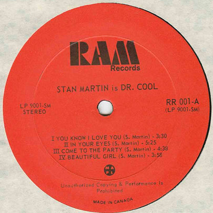 Stan Martin (3) : Is Dr. Cool (LP, Album)