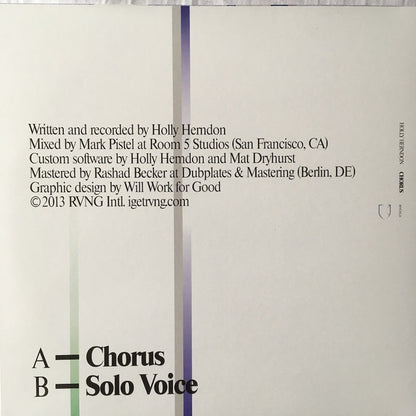 Holly Herndon : Chorus (12", Ltd)