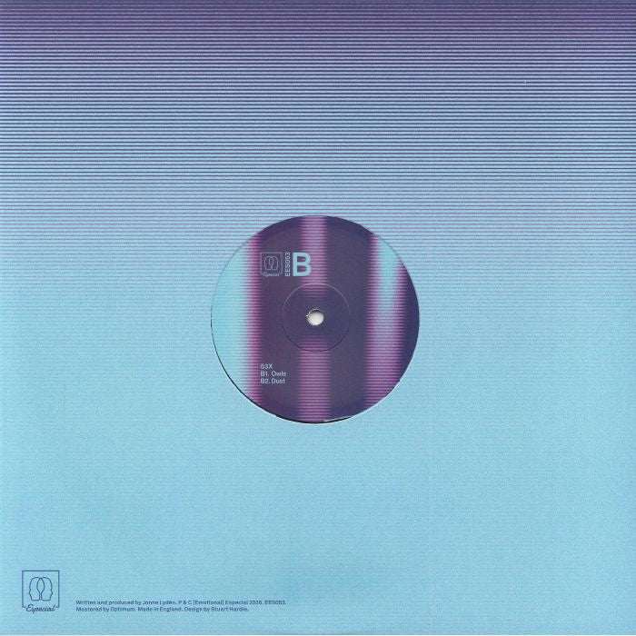 53X – Cyan Haze (12", in die-cut sleeve, (Emotional) Especial, 2026) Back Cover