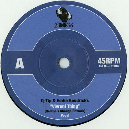 Q-Tip Eddie Kendricks – Vivrant Thing (7", 2 Dogs, 2014) Front Cover