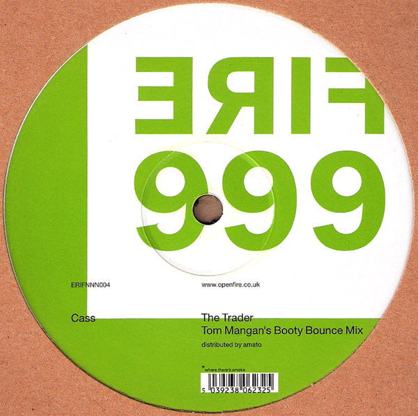 Cass* : The Trader (Tom Mangan's Booty Bounce Mix) (12", S/Sided, Ltd)