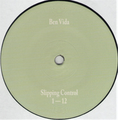 Ben Vida – Slipping Control (LP, Shelter Press, 2014) Back Cover