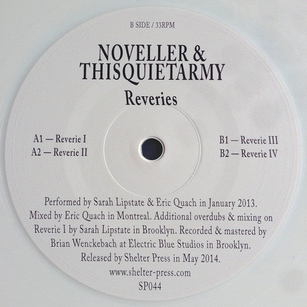 Noveller Thisquietarmy – Reveries (LP, White, Shelter Press, 2014) Image 4