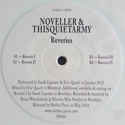Noveller Thisquietarmy – Reveries (LP, White, Shelter Press, 2014) Image 4