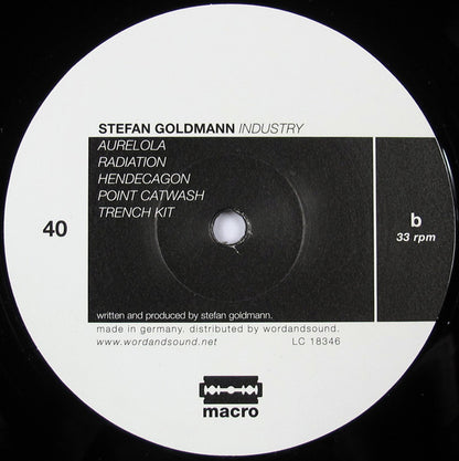 Stefan Goldmann : Industry (LP, Album)