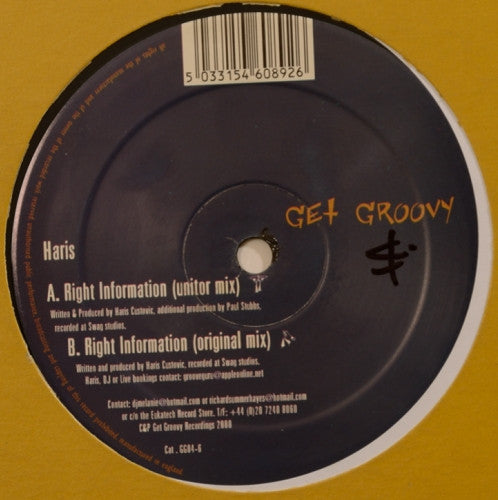 Haris* : Right Information (12")
