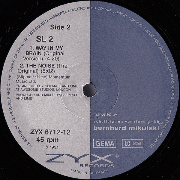 SL2 : DJ's Take Control (12")