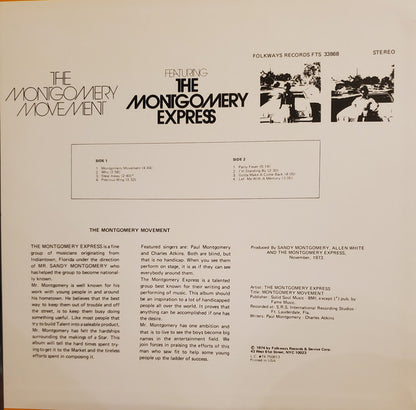 The Montgomery Express : The Montgomery Movement (LP, Album, RE)