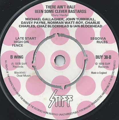 Ian Dury And The Blockheads : Hit Me With Your Rhythm Stick (7", Single, Mad)
