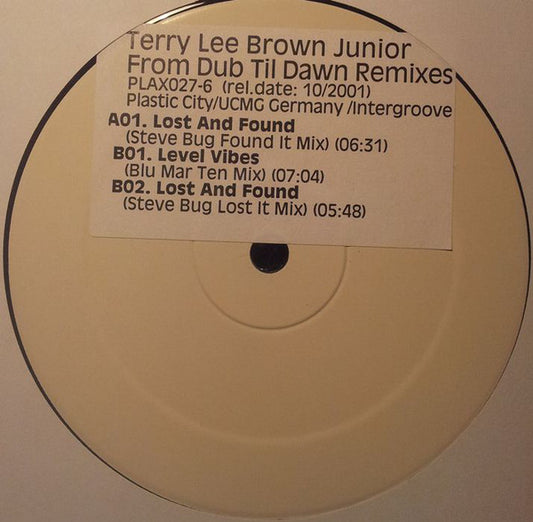 Terry Lee Brown Jr. : From Dub Till Dawn (Remixes) (12", W/Lbl)
