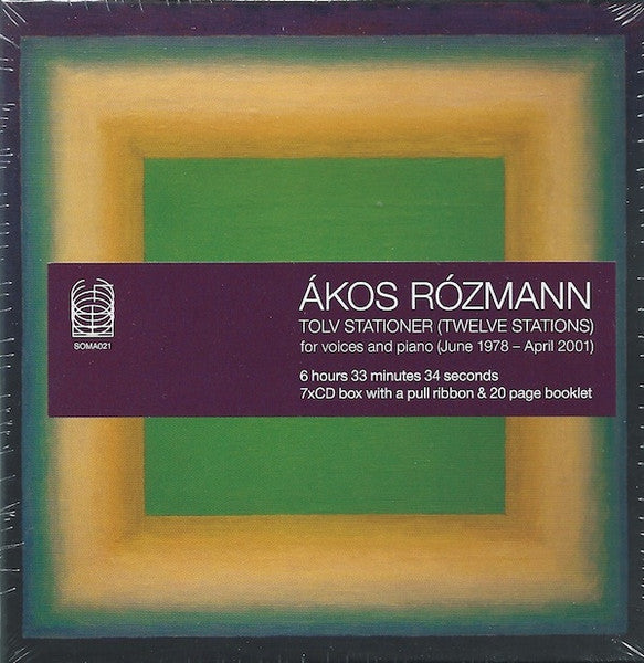 Ákos Rózmann : Tolv Stationer (Twelve Stations) For Voices And Piano (June 1978 – April 2001) (7xCD + Box)