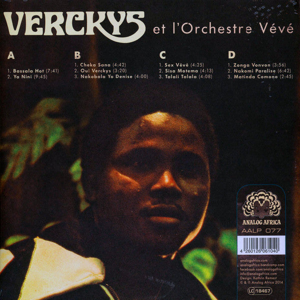 Verckys Et L'Orchestre Vévé* : Congolese Funk, Afrobeat & Psychedelic Rumba 1969-1978 (2xLP, Comp, Gat)