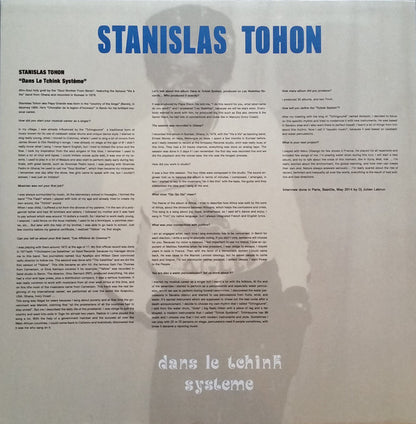 Tohon Stanislas : Dans Le Tchink Système (LP, Album, RE)