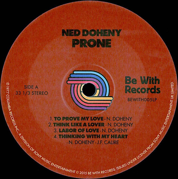 Ned Doheny : Prone (LP, Album, Ltd, RE, 180)