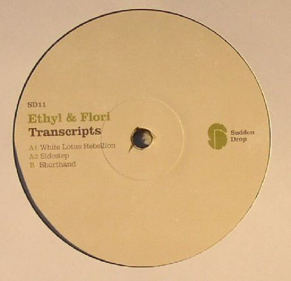 Ethyl Flori – Transcripts (12", Sudden Drop, 2015) Front Cover