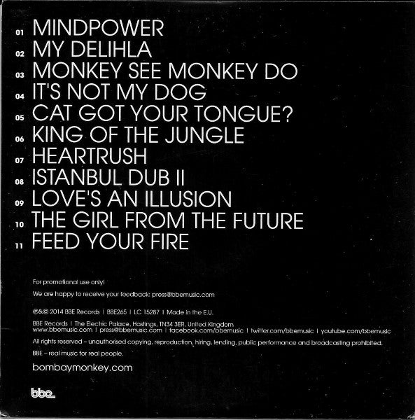 Bombay Monkey : Dark Flow (CD, Album, Promo, Car)