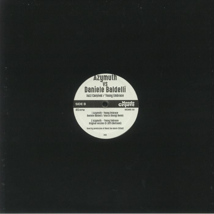 Azymuth Vs Daniele Baldelli - Jazz Carnival / Young Embrace (12")