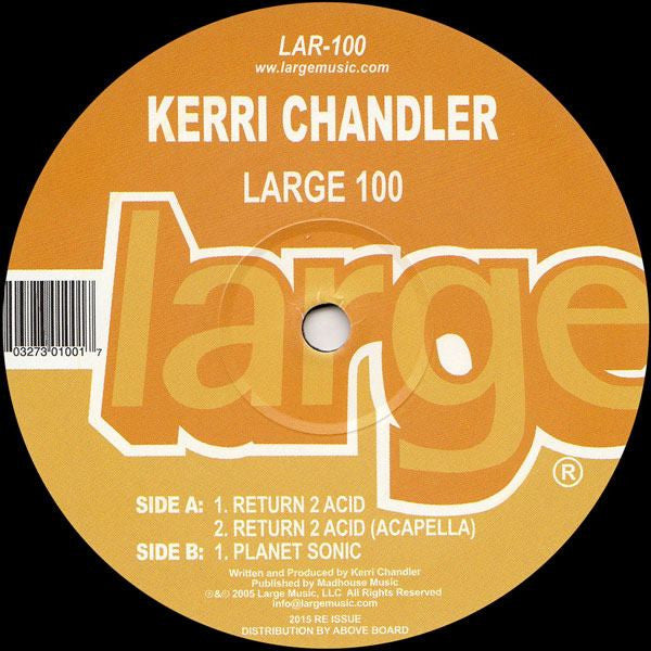 Kerri Chandler : Return 2 Acid (12", RE, RM)